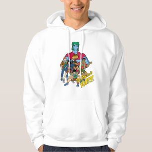 Kapten Planet Group Graphic - kraften är din! Hoodie