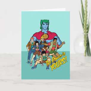 Kapten Planet Group Graphic - kraften är din! Kort