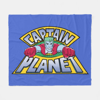 Kapten Planet Logotyp Fleecefilt