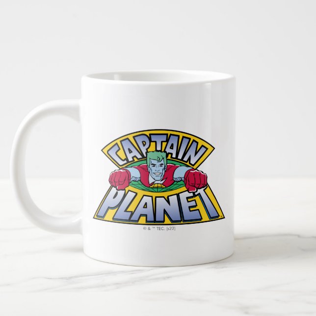 Kapten Planet Logotyp Jumbo Mugg (Vänster)