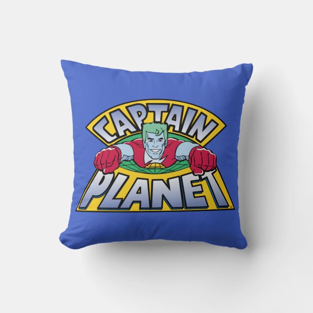 Kapten Planet Logotyp Kudde (Framsida)