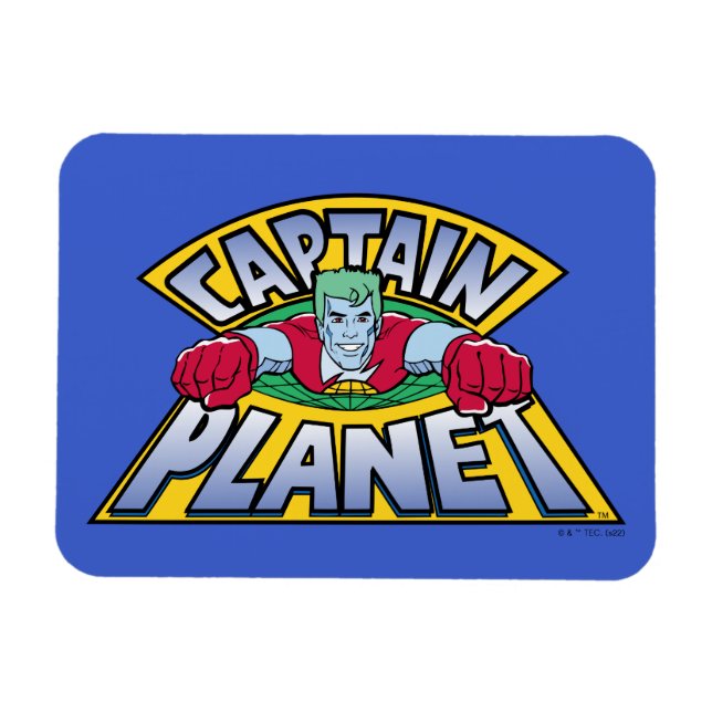 Kapten Planet Logotyp Magnet (Horisontell)