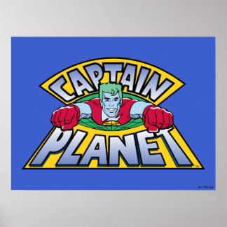 Kapten Planet Logotyp Poster