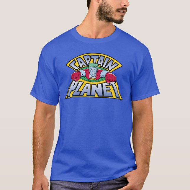 Kapten Planet Logotyp T Shirt (Framsida)