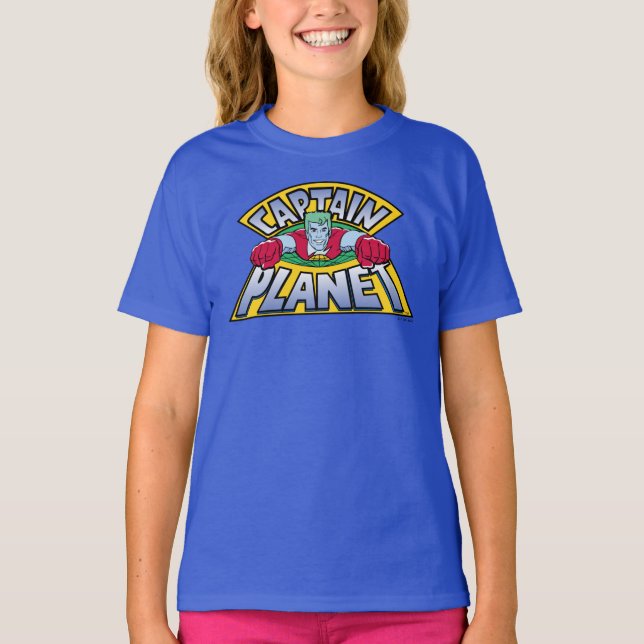 Kapten Planet Logotyp T Shirt (Framsida)