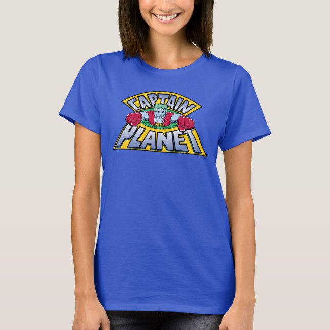 Kapten Planet Logotyp T Shirt (Framsida)