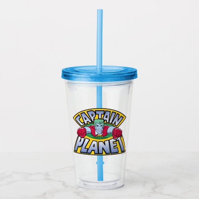 Kapten Planet Logotyp Take Away Mugg (Framsida)
