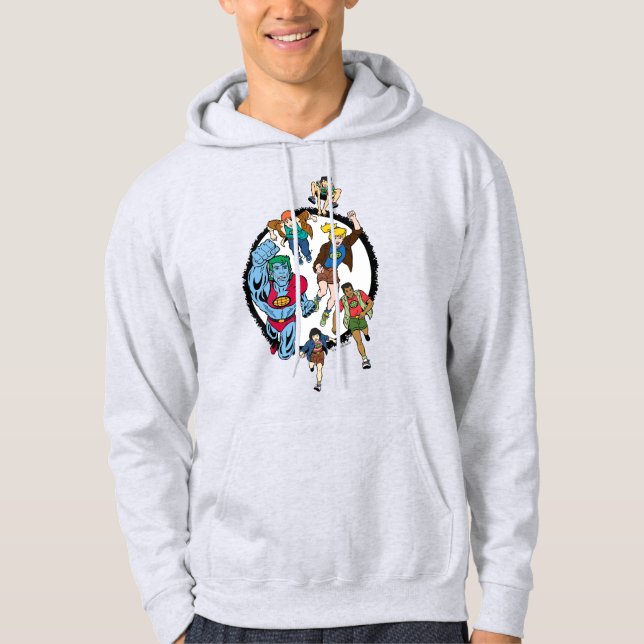 Kapten Planet och Planeteers Circle Graphic Hoodie (Framsida)