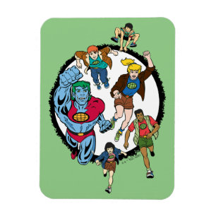 Kapten Planet och Planeteers Circle Graphic Magnet