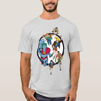 Kapten Planet och Planeteers Circle Graphic T Shirt