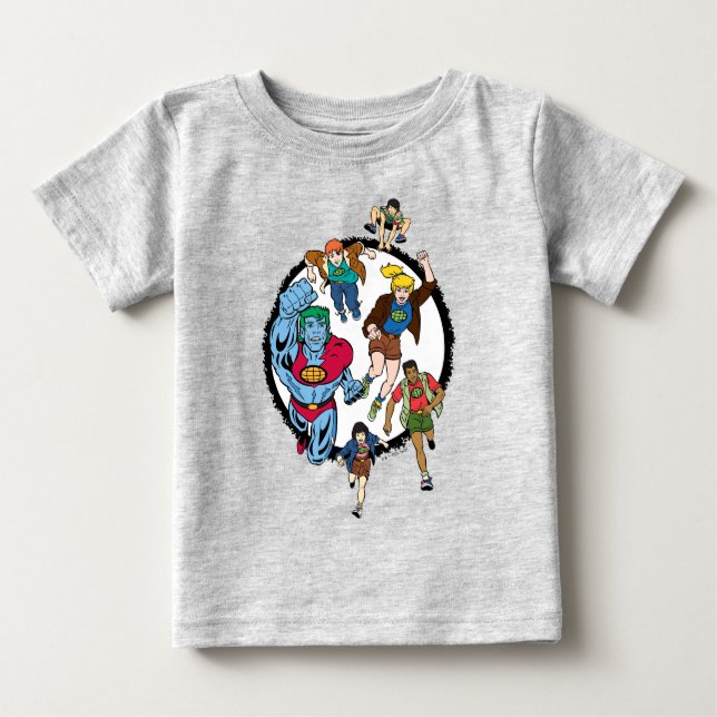 Kapten Planet och Planeteers Circle Graphic T Shirt (Framsida)