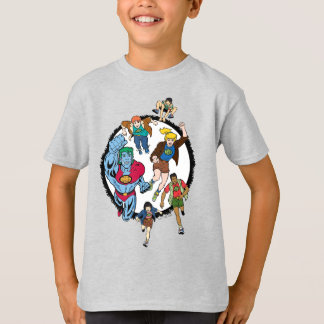 Kapten Planet och Planeteers Circle Graphic T Shirt