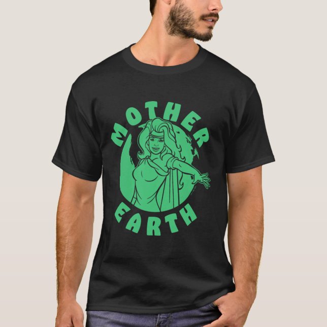 Kapten Planet och planeterna Earth Day Mor T Shirt (Framsida)