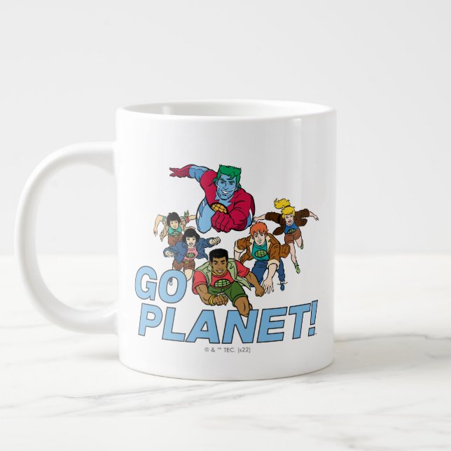 Kapten Planet och planeterna.. Jumbo Mugg (Vänster)