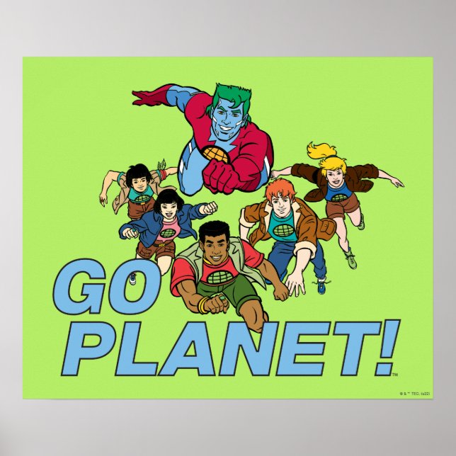Kapten Planet och planeterna.. Poster (Framsidan)