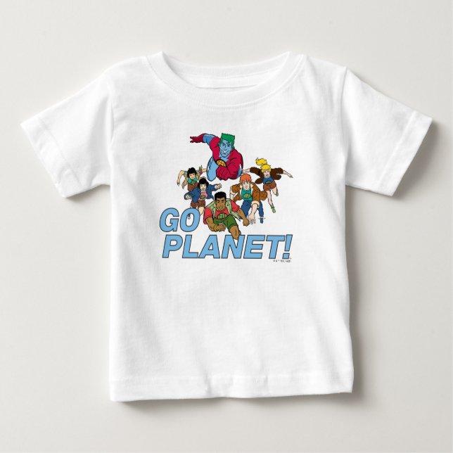 Kapten Planet och planeterna.. T Shirt (Framsida)