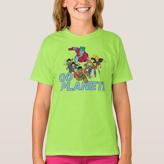 Kapten Planet och planeterna.. T Shirt (Framsida)