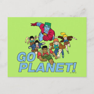 Kapten Planet och planeterna.. Vykort