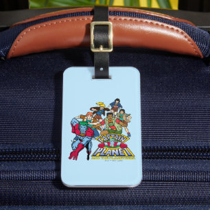 Kapten Planet & Planeteers Group Logotyp Graphic Bagagebricka