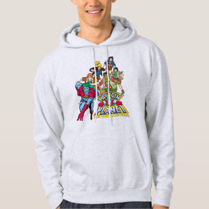 Kapten Planet & Planeteers Group Logotyp Graphic Hoodie