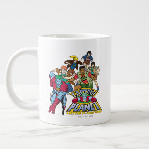 Kapten Planet & Planeteers Group Logotyp Graphic Jumbo Mugg