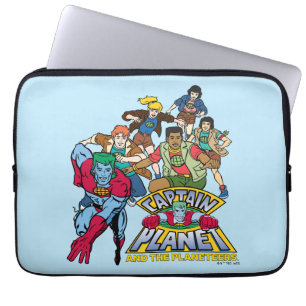 Kapten Planet & Planeteers Group Logotyp Graphic Laptop Fodral