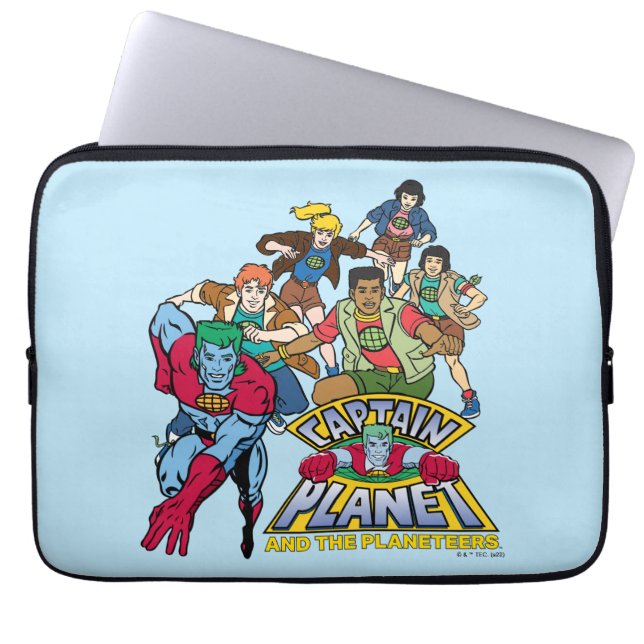 Kapten Planet & Planeteers Group Logotyp Graphic Laptop Fodral (Framsidan)