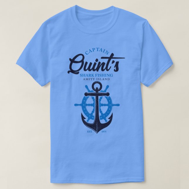 Kapten Quint Fishing T Shirt (Design framsida)