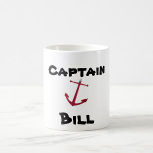 Kapten räkning kaffemugg