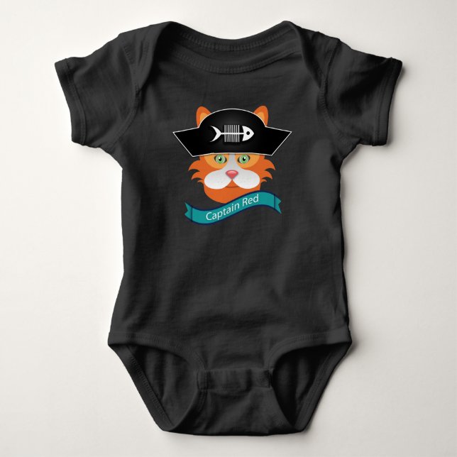 Kapten Red - Baby Jersey Bodydress  T Shirt (Framsida)