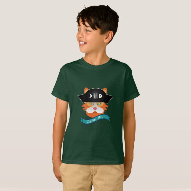 Kapten Red - Kids'Basic T-Shirt  (Hel framsida)