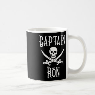 Kapten Ron Personlig Piratskalle Båttur Kaffemugg