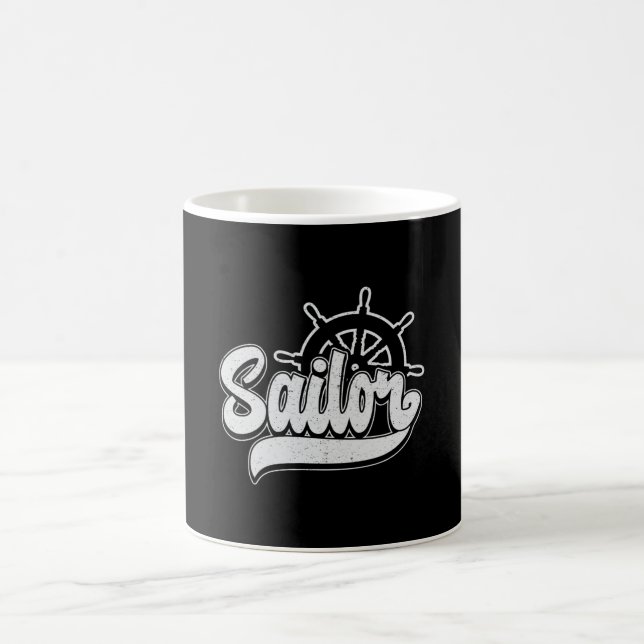 Kapten Sailor Segelbåt Sea Sailing Gift Idea Kaffemugg (Center)