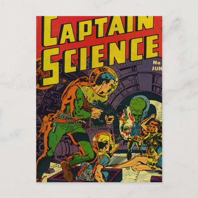 Kapten Science Vykort (Framsida)