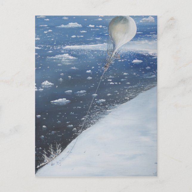 Kapten Scott Antarctica är den första Aeronaut. 4: Vykort (Framsida)