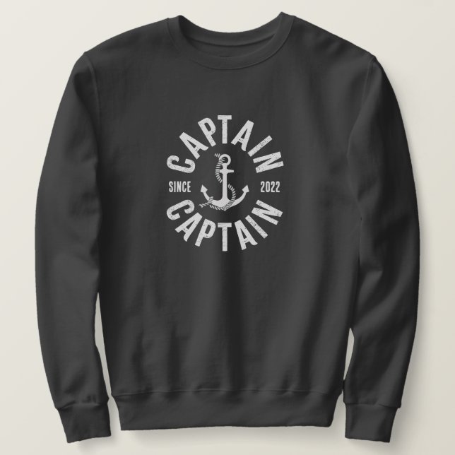 Kapten sedan 2022 Sweatshirts Lång Ärmad Tröja (Design framsida)