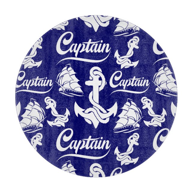 Kapten Segelbåt Ankare Nautilus-design (Framsidan)