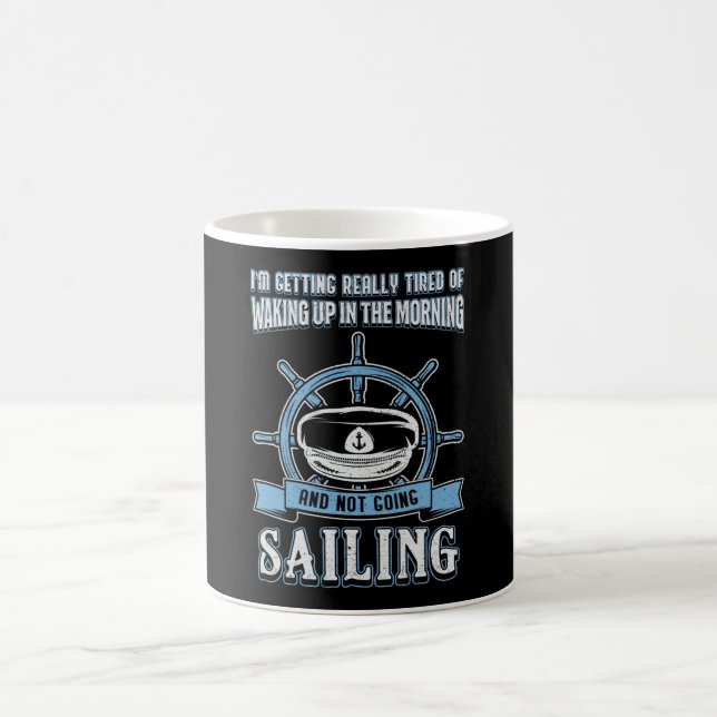 Kapten Segelbåt Sailing Sea Sailor Gift Idea Kaffemugg (Center)