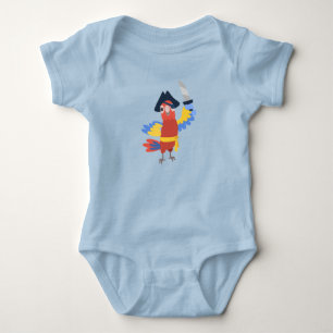 Kapten Sjörövare Färgglad Papegoja T Shirt