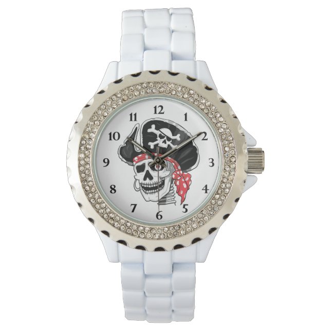 Kapten Skull Pirat Armbandsur (Framsida)