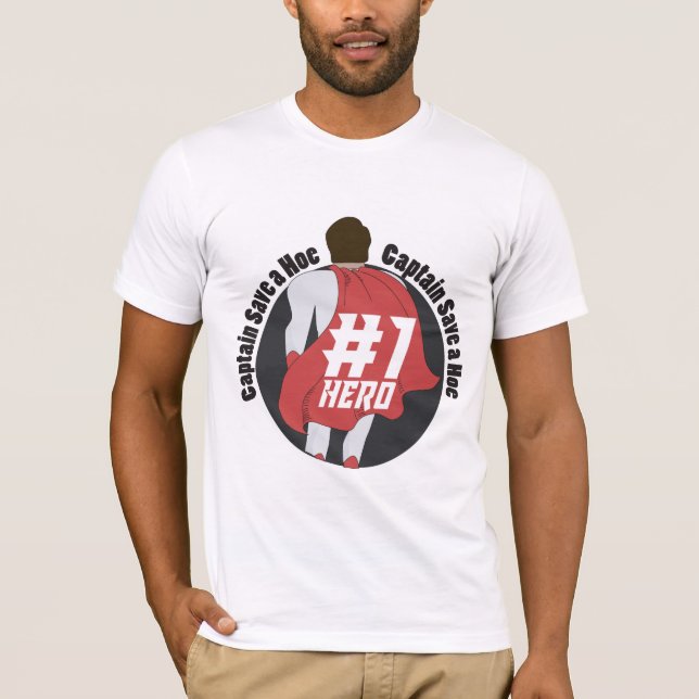 Kapten Spara A Hoe #1 Hero Shirt T (Framsida)