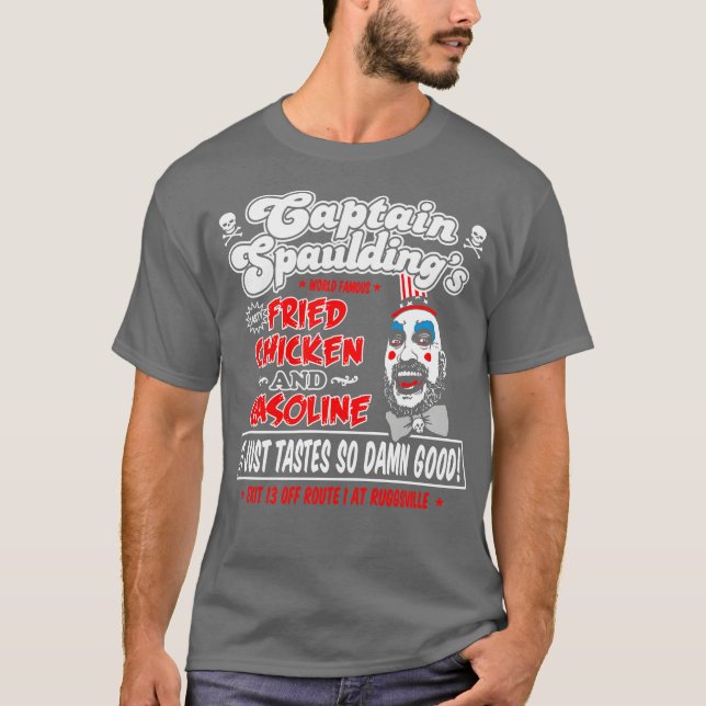 Kapten Spaulding Fried Chicken and Benoline Tank T Shirt (Framsida)