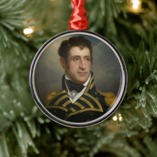Kapten Stephen Decatur Julgransprydnad Metall