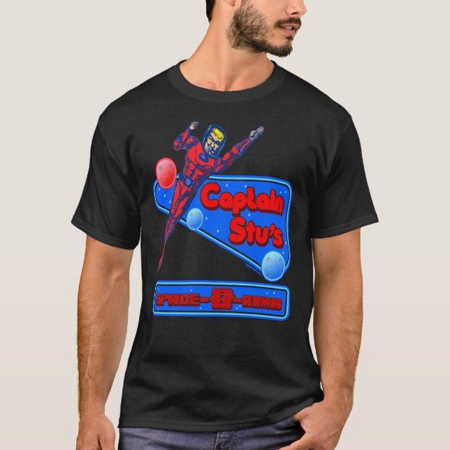 Kapten Stu Space-O-Rama Essential T-Shirt (Framsida)