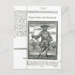 Kapten Teach, Alias Black Beard Vykort