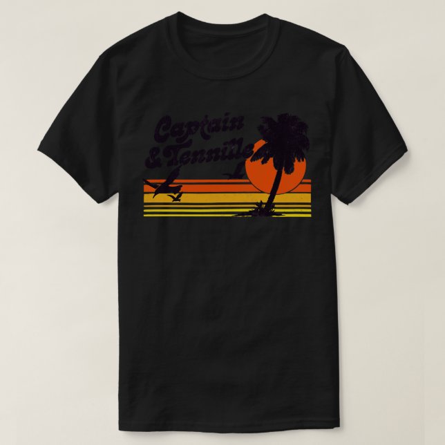 Kapten Tennille Retro 70s design T Shirt (Design framsida)