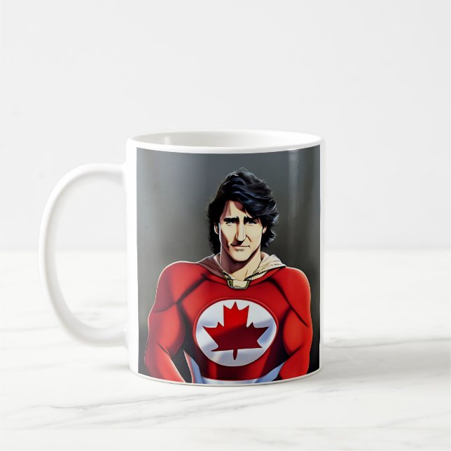Kapten Trudeau, Kanadas Hero Kaffemugg (Vänster)