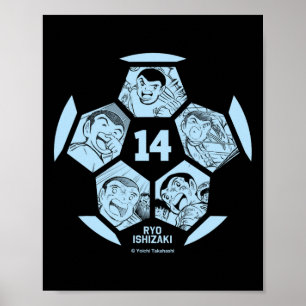 Kapten Tsubysa Ryo Ishizaki (fotboll Byll) Poster