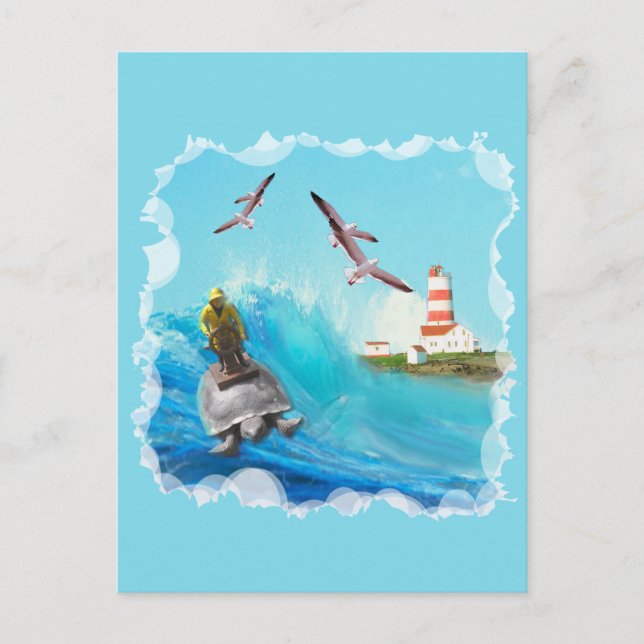 Kapten Turtle Vykort (Framsida)