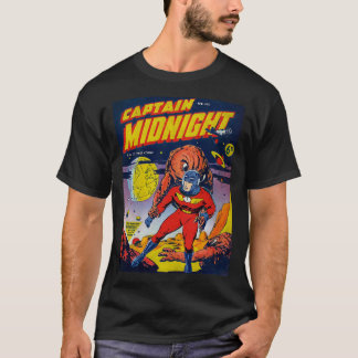 Kapten vintage tecknad Classic vid midnatt T Shirt